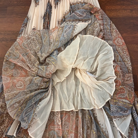 NWT Zimmermann Illustration Sunray Pleated Midi Dress in Paisley Haze 0P US2P - Picture 12 of 17